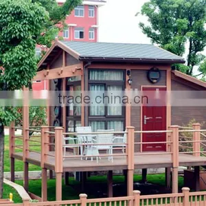 FRSTECH WPC STOCK CO LTD Tiny House 12 Square Meter Waterproof Anti-UV Stylish WPC House Trinidad Teak Logs and Lumber thumbnail-1