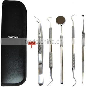 Dental Care Kit Dentist Tool Kit With Leather Case Dental Instruments thumbnail-1