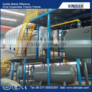 Carbon Black Tyre Pyrolysis Tire,plastic, Rubber Pyrolysis Oil Distillation Plant thumbnail-1