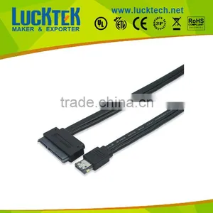 Dual Power ESATA Cable, USB 2.0 Combo to 22Pin SATA Cable, ESATAp Cable, 0.5m thumbnail-1