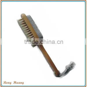 High Quality Wooden Nail Brush With Pumice Stone thumbnail-1