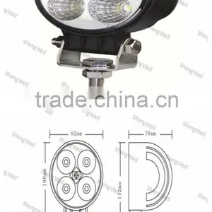 12W 9-32v IP67 Epistar Led Work Light ShengWell Auto12month Warranty Car Led Work Light Offroad 12v Led Work Light thumbnail-1
