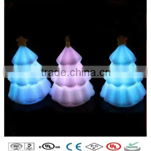 Outdoor LED Christmas Tree, Waterproof Glowing Plastic RGB Light Tree thumbnail-1
