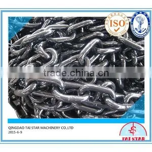 Marine Class U2 U3 Black Painted Studless Link Anchor Chain thumbnail-1