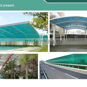 Lake Blue Polycarbonate Hollow Sheet for Plant Balcony Greening thumbnail-2
