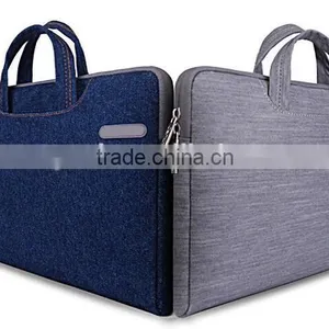 Customize Hot Selling Denim Computer Messenger Pouch Tote Case 15.4" 15.6" Laptop Shoulder Bag For HP thumbnail-1