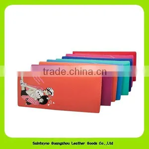 14332 Low Price Fashion Lady Silk Flowers Beauty Girls Leahter Wallet thumbnail-2