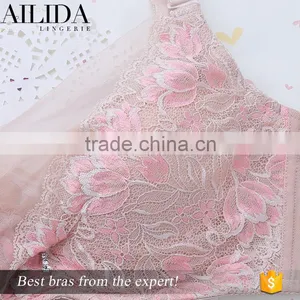 Ailida Top Quality Fantasy Women's Mesh Fabric Lace Bra thumbnail-5