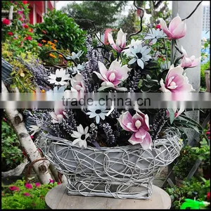 Creazying Weaving Boat Shaped Flower Baskets thumbnail-1