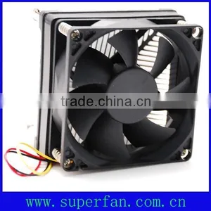 CPU Cooler for Computer Processors 80x80x15mm DC Fan With Heatsink thumbnail-1