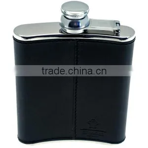 Stainless Steel Hip Flask Set With Leather thumbnail-4