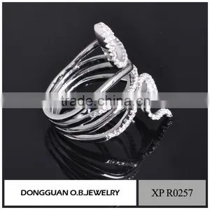 New Arrival Wedding 2016 Latest Design White Gold Ring for Women thumbnail-3