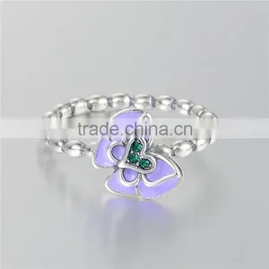 Fashion Jewellery Color Enamel Ladies Finger Rings thumbnail-6