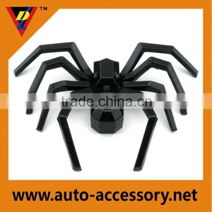 Chrome Black Spider Emblems for Cars Custom Logo Plate thumbnail-1