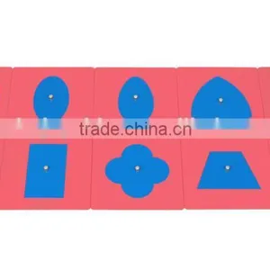 Wooden Teaching Toys for Montessori Metal Insets With 2 Stands thumbnail-2