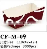 Disposable Rectangle PE Coated Paper Bread Baking Cup thumbnail-3