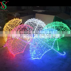 Outdoor Wholesale Festive Motif Lights Umbrella thumbnail-1