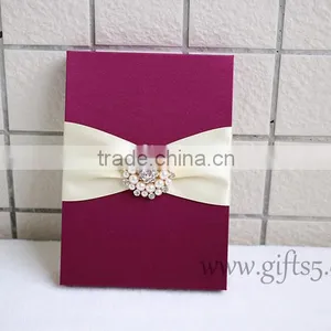 Gorgeous Burgundy Wedding Invitation Boxes thumbnail-2
