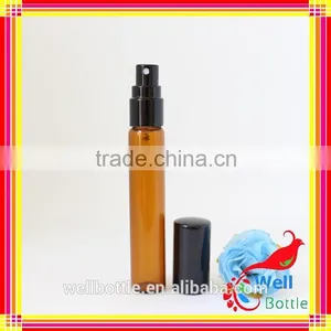 Amber Penicillin Bottle Long Thin Bottle With Black Spray Bottle Caps thumbnail-1