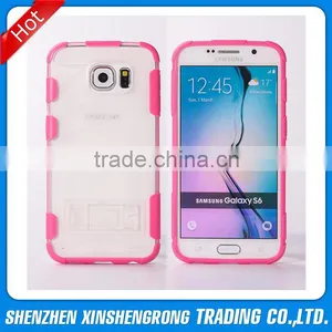 TPU Bumper Case Plastic Back Shell Protective Cases Cover for Samsung Galaxy S6 Edege / G925 thumbnail-2