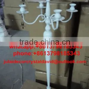 Marble White Wedding Candelabra Candle Holder thumbnail-1