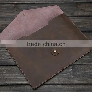 BOSHIHO Durable Real Leather Business Briefcase and Portable File Case thumbnail-5