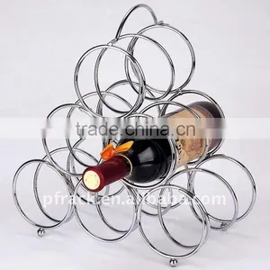 Round Metal Wine Bottle Holder P-2104 thumbnail-1