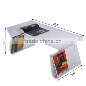 HomCom 38" Modern Acrylic Coffee Table thumbnail-5