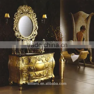 Royal Gold Bathroom Vanity With Soft Close Hinges WTS201 thumbnail-2