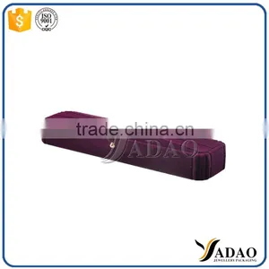 Customized Various Style Purple Velvet Jewelry Ring Packaging Boxes thumbnail-5