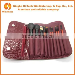 Hot Purple 10 Pcs Make Up Tools for Makeup Brushes With Bag thumbnail-2