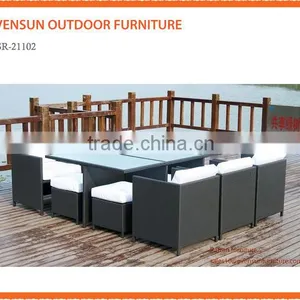 Garden Stackable Rattan Leisure Coffee Set thumbnail-1