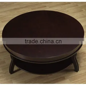 Hobby Lobby Furniture Wooden Round Coffee Table With Solid Wood Legs thumbnail-1