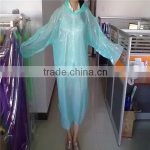 Green PE Raincoat/disposable Emergency Raincoat thumbnail-1