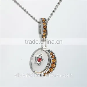 Fashion Jewelry Keychain 925jewelry Sterling Silver Coin Charm for Bracelet thumbnail-3