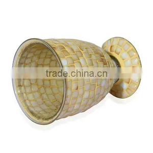 Beautiful Mosaic Glass Flower Vase.Mosaic Flower Vase Glass Vase thumbnail-3