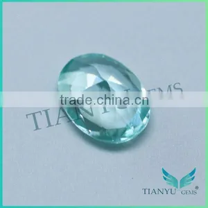Wholesale 136# Egg Shape Aquamarine Green Spinel in Loose Gemstone thumbnail-3