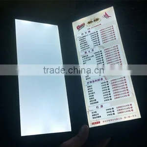 Leather Cover Led Lighting Restaurant Bar Used Hardcover Menu Printing thumbnail-1