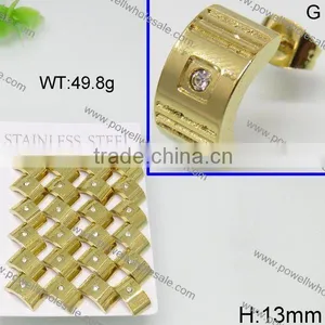 Latest Hot Golden Stud Earring Designs for Women thumbnail-3