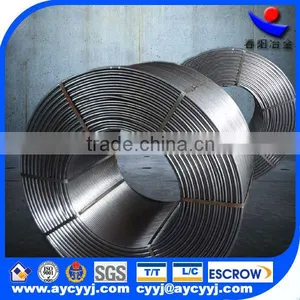 CaSi Cored Wire Si55Ca30 Cored Wire Diameter:13mm Powder Weight:220g/m Stock Quantity:40MT thumbnail-4