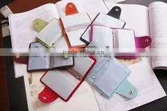 High Quality pu Leather Card Holder for Nine Colours. thumbnail-1