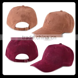 6 Panel Suede Plain Dad Hat thumbnail-6