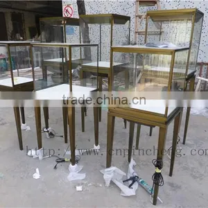 Luxury Store Fixtures Decoration Factory Custom Made Stainless Steel Metal Display Showcase and Stands for Cartier Jewelry thumbnail-3