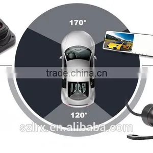 Vasens 168 Rearview Mirror Car DVR 4.3" LCD Hidden Dual Lens HD 720p Cycle Recording Car Dashboard Camera thumbnail-3