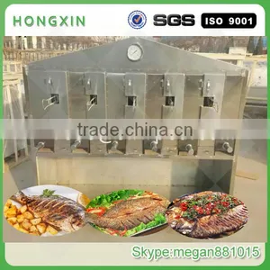 Automatic Smokeless Charcoal Fish Grill Machine,large Capacity Fish Roasting Machine With Best Price thumbnail-1