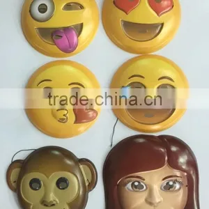 High Quality Plastic PVC Mask Emoji Smiley Emoticon Fun Ultra Alsino Suitable for Adults and Teenagers With Elastic Fastening wi thumbnail-1