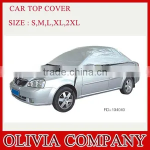 Factory OEM High Quality Folding Silver PEVA S M L XL XXL Sun Car Cover thumbnail-4