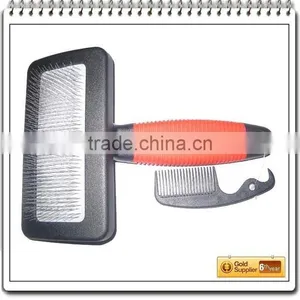 Dog Pet Brush With Small Cleaning Comb thumbnail-1