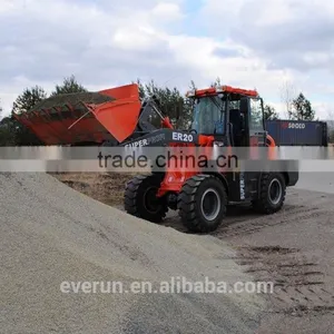 Qingdao Everun 2 Ton Wheel Loader Er20 With Snow Blade With CE thumbnail-3
