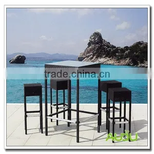Audu Aluminium Club Aluminum Outdoor Bar Counter Stool thumbnail-1